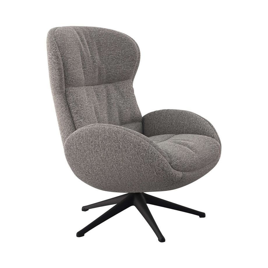 FLEXLUX Relaxfauteuil Haze, TV-stoel, fauteuil, stoffeerstoel Rugdeelverstelling, draaibaar, voet zwart afbeelding 1