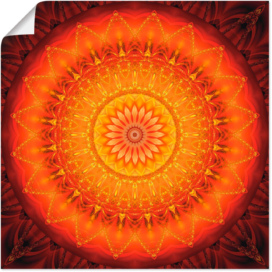 Artland Artprint Mandala energie 1 als artprint op linnen, poster, muursticker in verschillende maten afbeelding 1