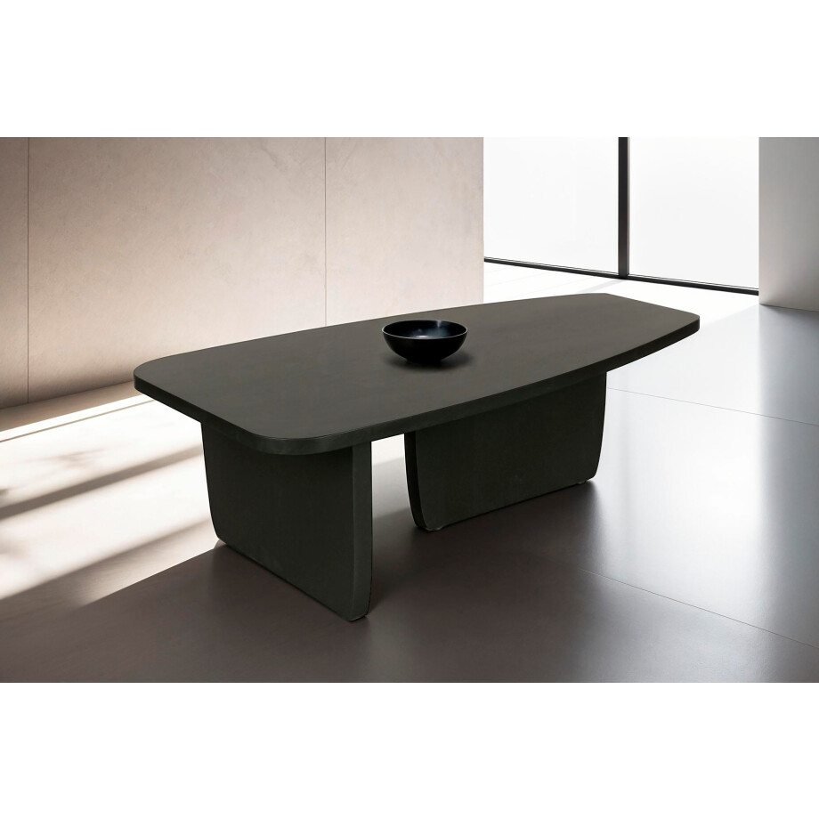 byLIVING Salontafel BOLT Vrijvorm tafel in zwart gelakt acaciahout, 25mm tafelblad (1 stuk) afbeelding 1