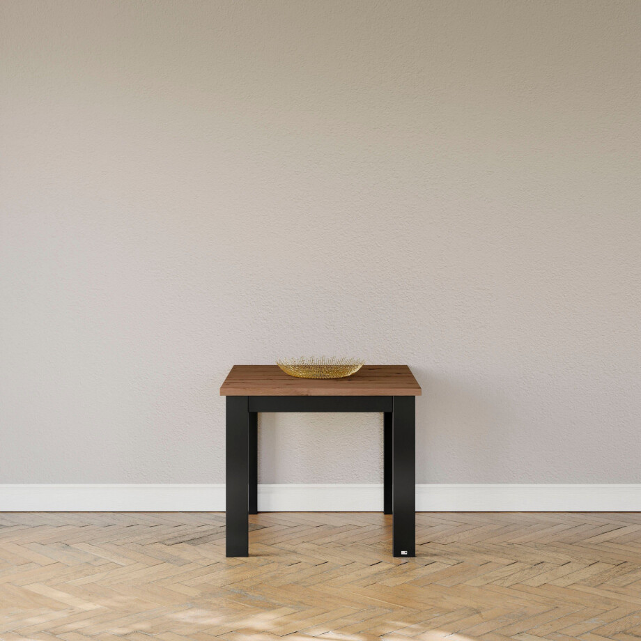 set one by Musterring Eettafel York in 3 kleurvarianten en 4 maten verkrijgbaar, met eiken plaat afbeelding 1