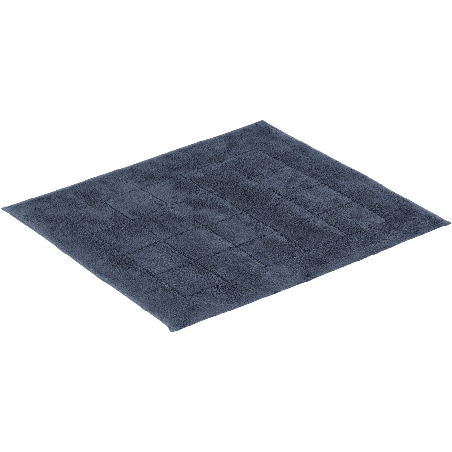 Vossen Badmat Exclusive Badmat, uni kleuren, ruitpatroon, hoog-laag effect, 100% katoen (1 stuk) afbeelding 1