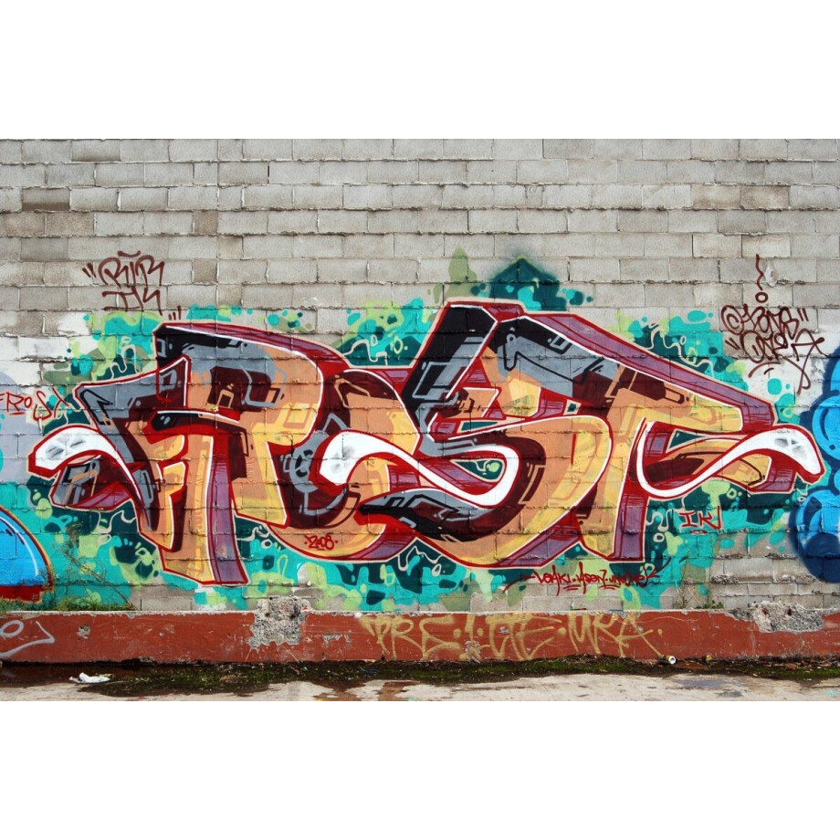 Papermoon Fotobehang Graffiti Street Art Vliesbehang, eersteklas digitale print afbeelding 1