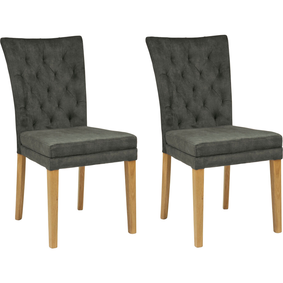 Home affaire Eetkamerstoel Colorado BESTSELLER Polsterstoel Poten in eiken of noten. In set van 2, 4 of 6 afbeelding 1