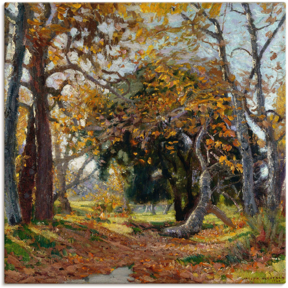 Artland Artprint op linnen Herfst in Canyon. 1923 gespannen op een spieraam afbeelding 1