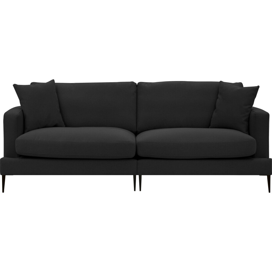 Leonique 2-zitsbank Cozy elegantes Designsofa, Maße B/T/H: 151/97/80 cm met los kussen en metalen poten afbeelding 1