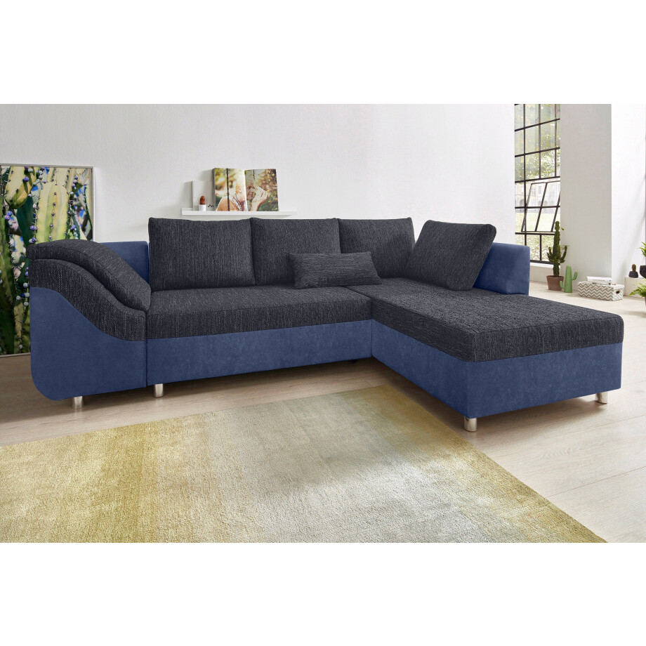 COLLECTION AB Hoekbank Sally L-vorm met en zonder slaapfunctie, inclusief losse rug- en sierkussens afbeelding 1