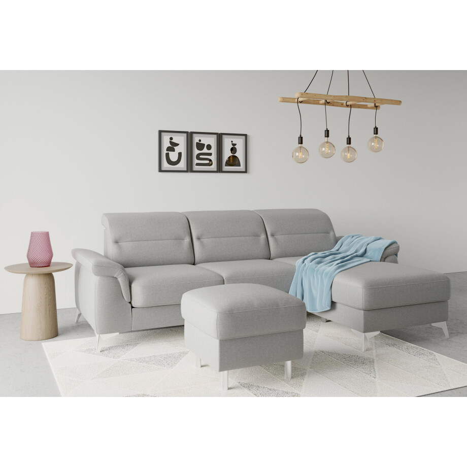 sit&more Hocker met bergruimte Sinatra Zitoppervlak is afneembaar, chroomkleurige, metalen poten afbeelding 
