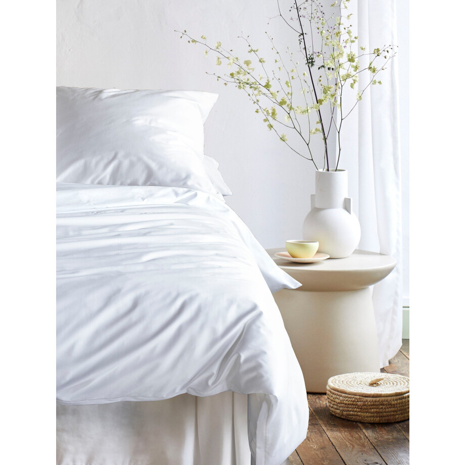 Irisette Overtrekset Premium satijnen beddengoed Parijs hoogwaardige uni premium beddengoed met rits, 100% katoen afbeelding 1
