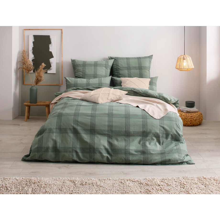OTTO products Overtrekset Check in maat 135x200, 155x220 of 200x200 cm afbeelding 1