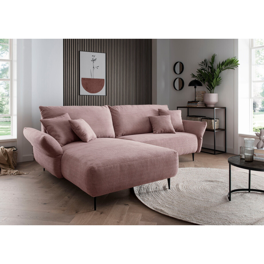 andas Eetkamerstoel Rania met massief houten poten (set, 2 stuks) afbeelding 1