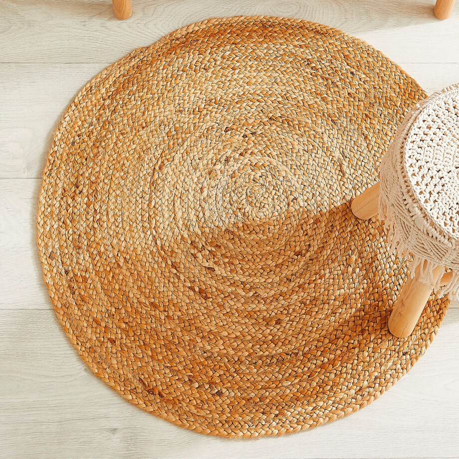 LUXOR living Vloerkleed Mamda 2, jute tapijt Platweefsel, met de hand gevlochten, vlecht design, natuurmateriaal, boho-stijl afbeelding 1
