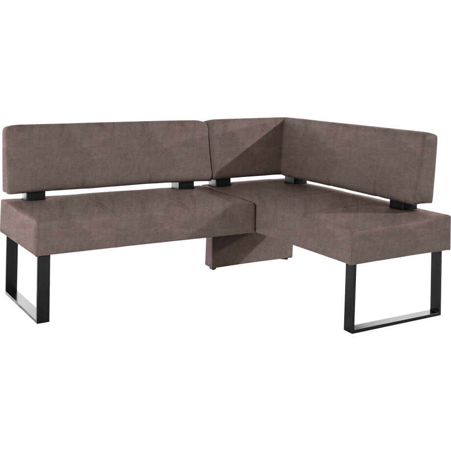 Home affaire Hoekbank Oliver met metalen frame, keukenbank verschillende hoezen cord eetkamerbank ottos choice afbeelding 1