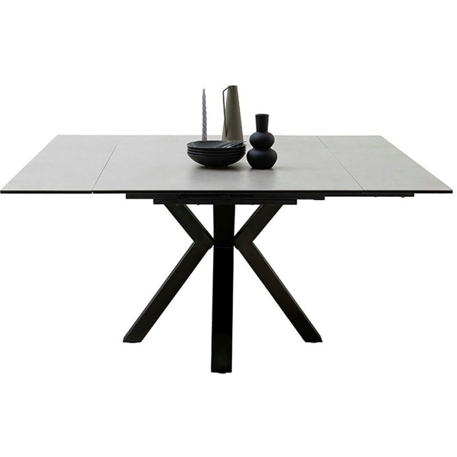 MCA furniture Eettafel PALLINI uitschuifbare tafel 90-150 cm Keramiek, metaal, lengteschuif, uittrekbaar, tafelblad 13 mm afbeelding 1