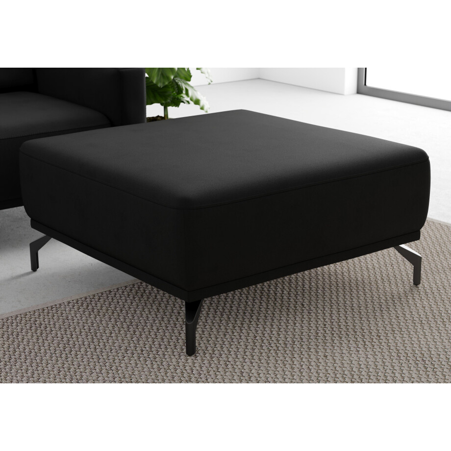 sit&more Hocker Bailando met binnenvering en zwarte, matte metalen poten afbeelding 1