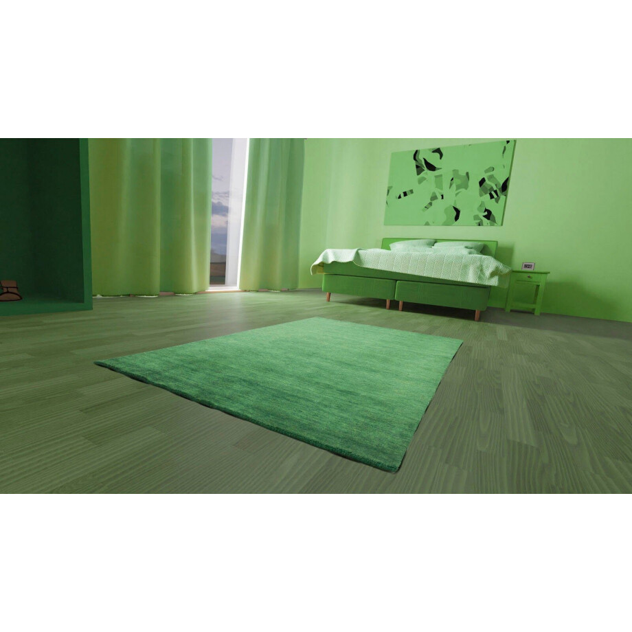 morgenland Wollen kleed Uni - Gabbeh tapijt - Softy Gabbeh look, uni kleuren, 100% wol, zeer zachte pool, woonkamer afbeelding 1