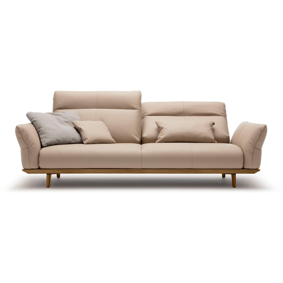 Hülsta Sofa 3,5-zitsbank Hs.460 Onderstel en poten in walnotenhout, breedte 228 cm afbeelding 1