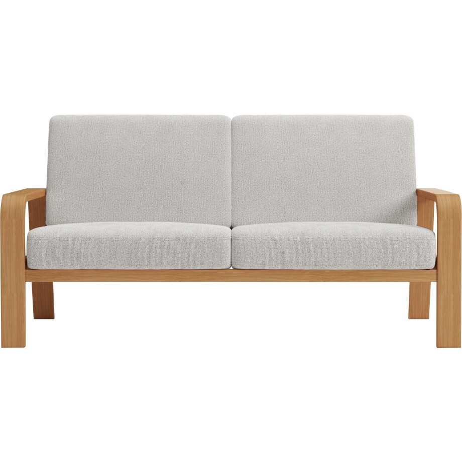 sit&more 2,5-zitsbank Kolding Armleuningen van eikenkleurig beukenhout, verschillende bekledingen en kleuren afbeelding 1