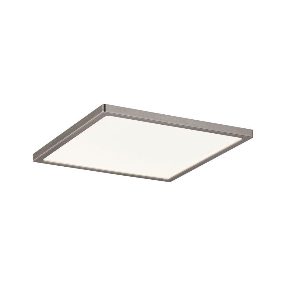 Paulmann Ledinbouwlamp Areo vierkant 180x180mm 11W 770lm 3000K Mat nikkel IP23 Plafondmontage (1 stuk) afbeelding 1