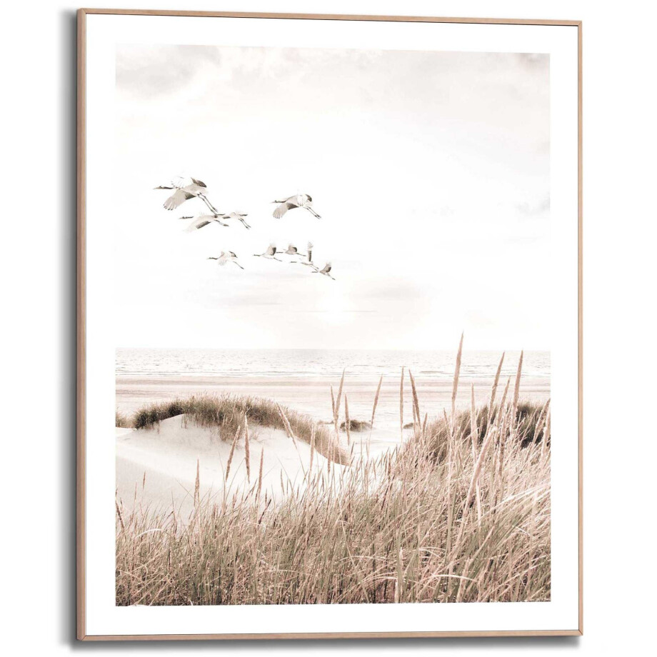 Reinders! Poster Kraanvogels in houten frame afbeelding 1