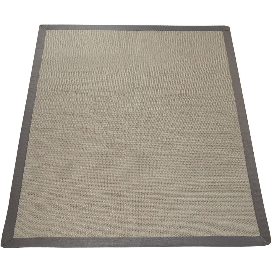 Paco Home Vloerkleed Sisala 270 Platweefsel, geweven, sisal look, randdessin, geschikt voor binnen en buiten afbeelding 1