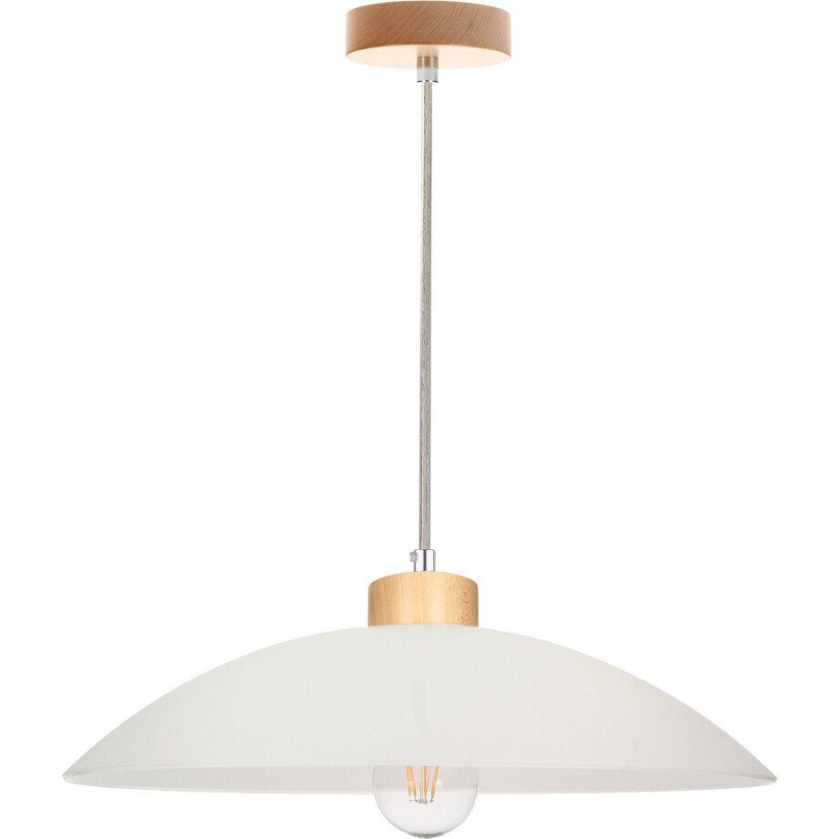 SPOT Light Hanglamp JONA Hanglamp, natuurproduct van massief hout, kabel in te korten afbeelding 1