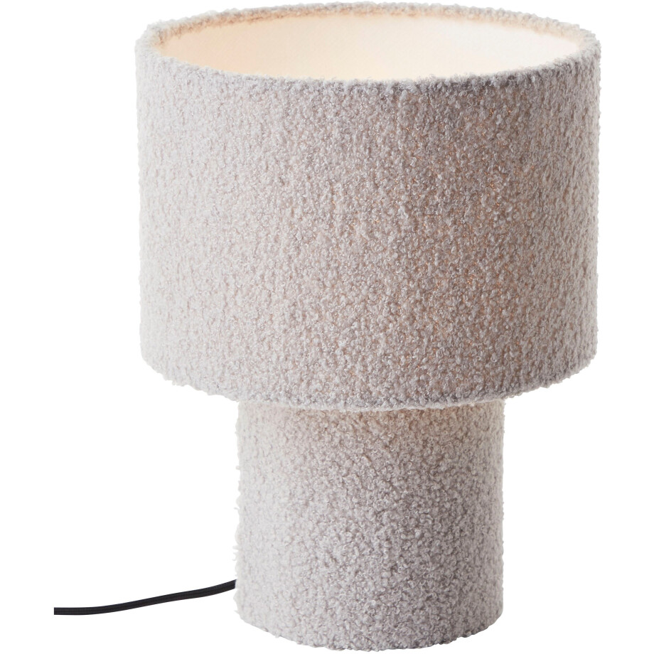 LeGer Home by Lena Gercke Tafellamp Debora Teddy-stof, hoogte 30 cm, Ø 23 cm, E27 (1 stuk) afbeelding 1