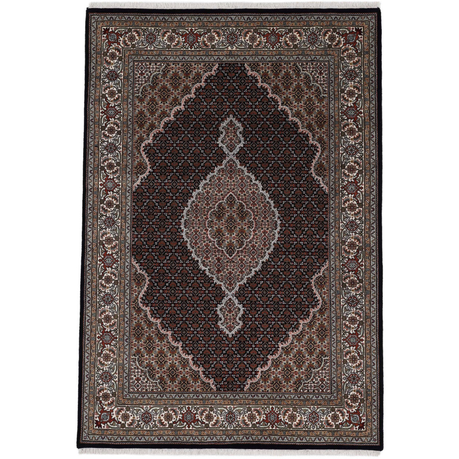 Woven Arts Oosters tapijt Tabriz Mahi met de hand geknoopt, woonkamer, zuivere wol afbeelding 1