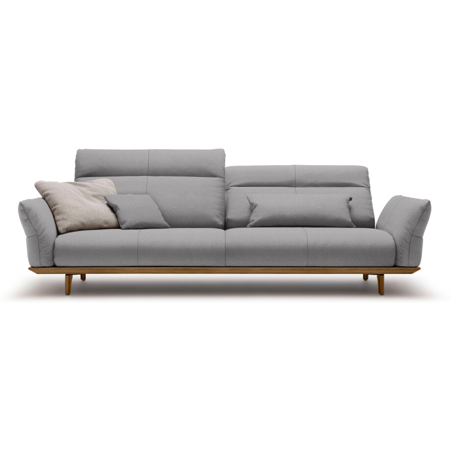 Hülsta Sofa 4-zitsbank Hs.460 Onderstel in walnotenhout, walnotenhouten poten, breedte 248 cm afbeelding 1