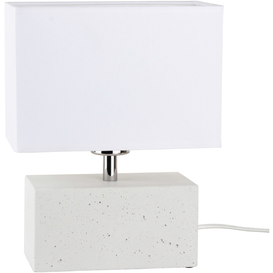 SPOT Light Tafellamp STRONG double Voortreffelijke materialen: echt beton en lampenkap van stof (1 stuk) afbeelding 1