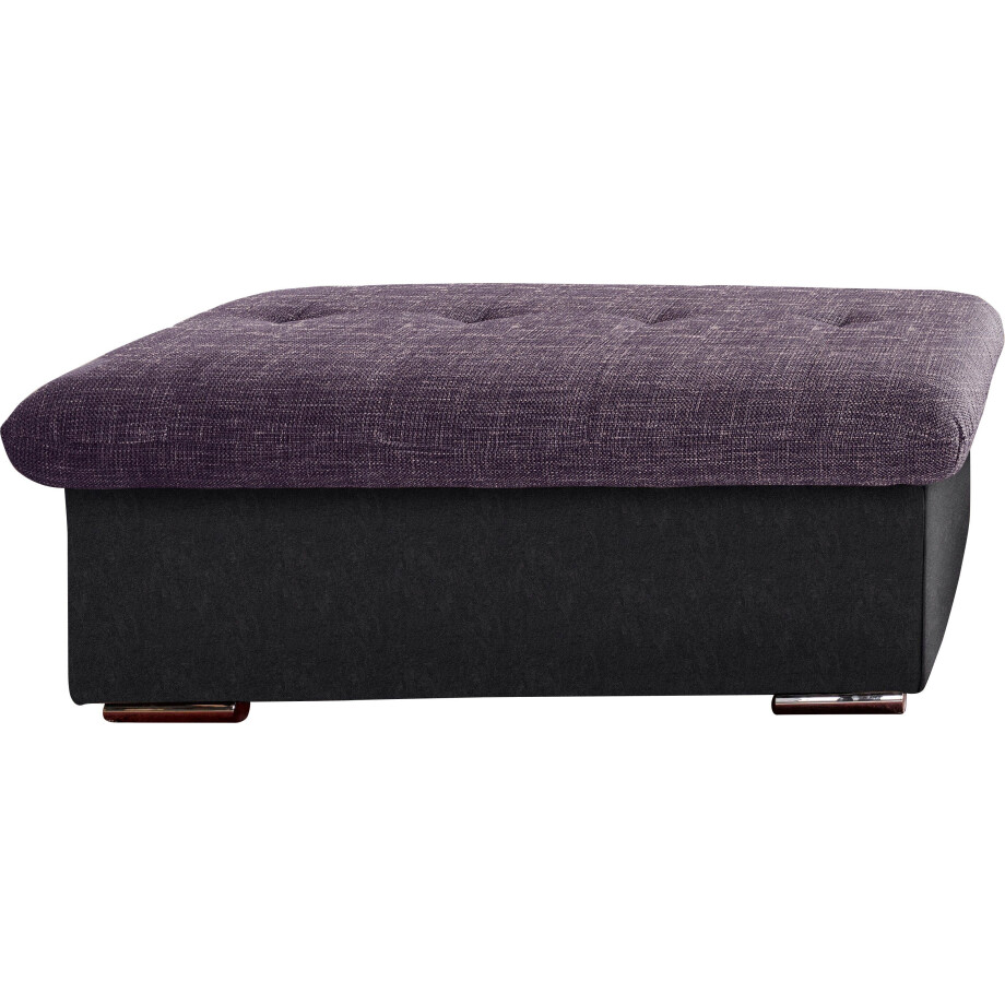 TRENDMANUFAKTUR Hocker Reggae, bankhocker met geweldige detailafwerking in de zitting afbeelding 1