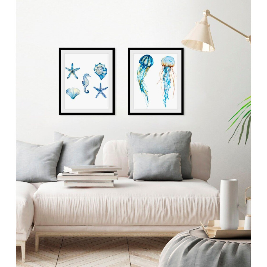 queence Wanddecoratie Alexander HD premium posterdruk incl. houten lijst (1 stuk) afbeelding 1