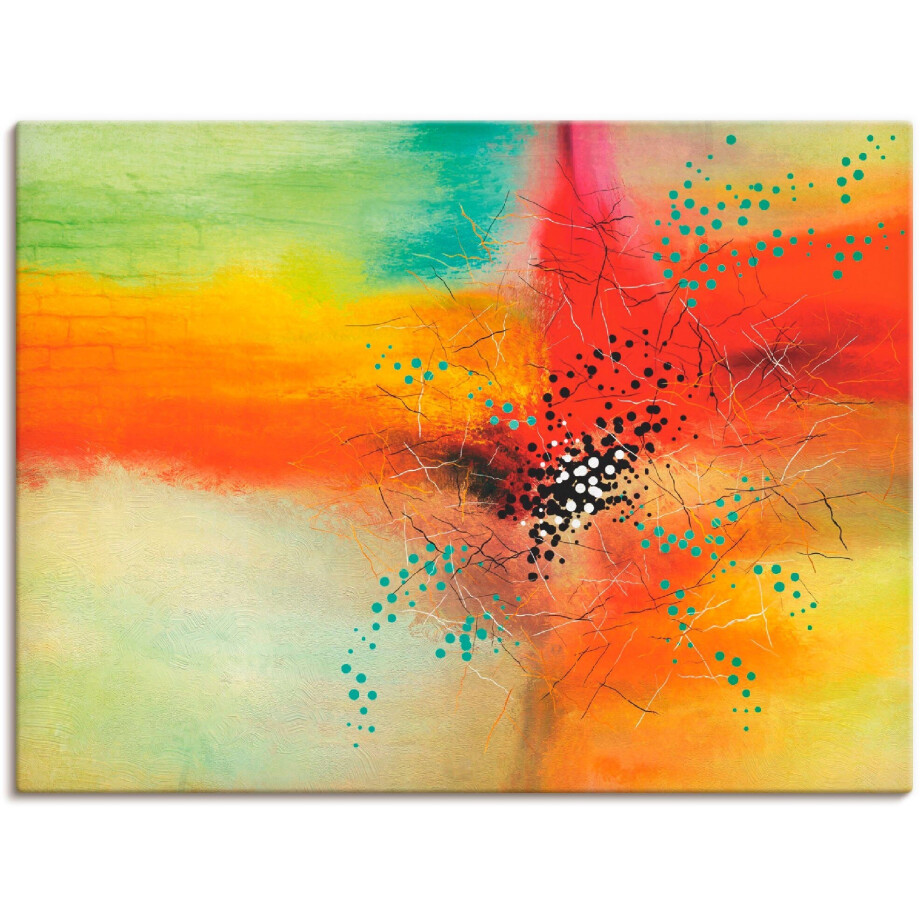 Artland Artprint op linnen Modern V gespannen op een spieraam afbeelding 1