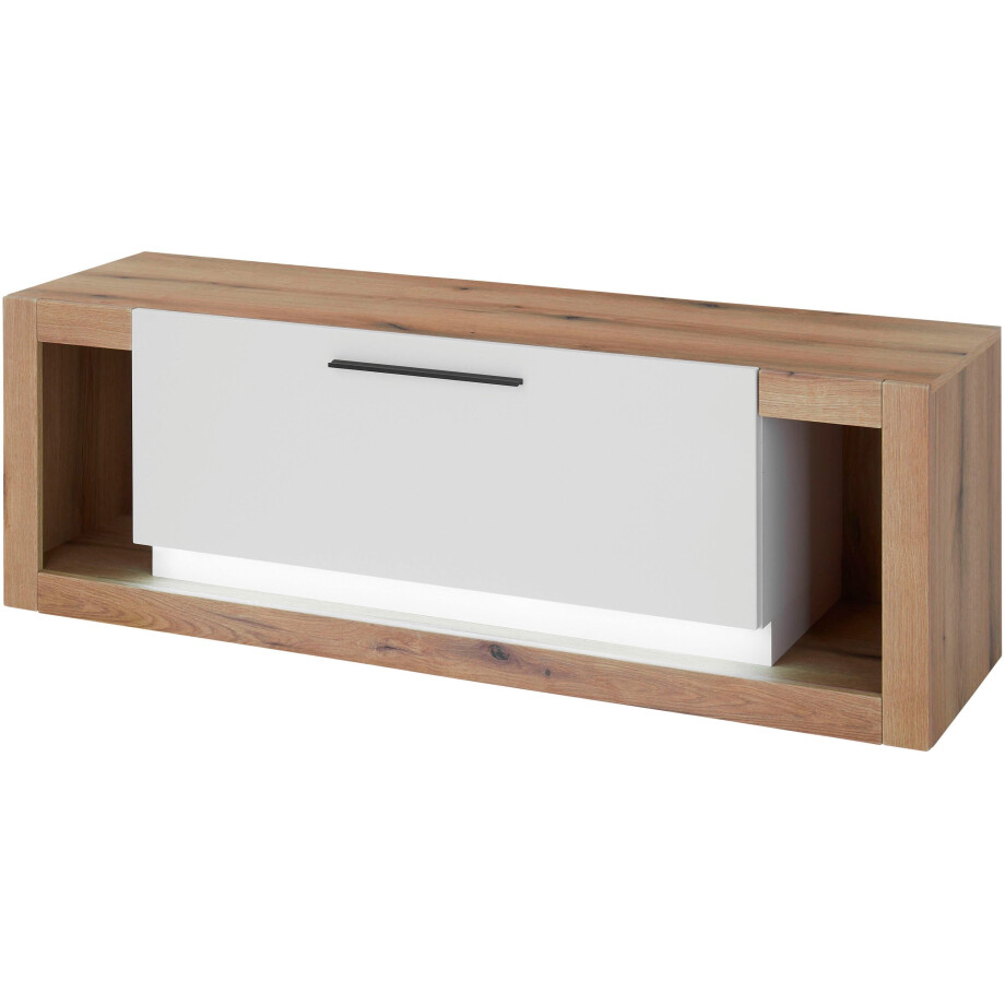 INOSIGN Tv-meubel Brixen, moderne TV-kast, commode in eik Evoke decor met wit Metalen grepen, voldoende opbergruimte, veelzijdig toepasbaar afbeelding 1