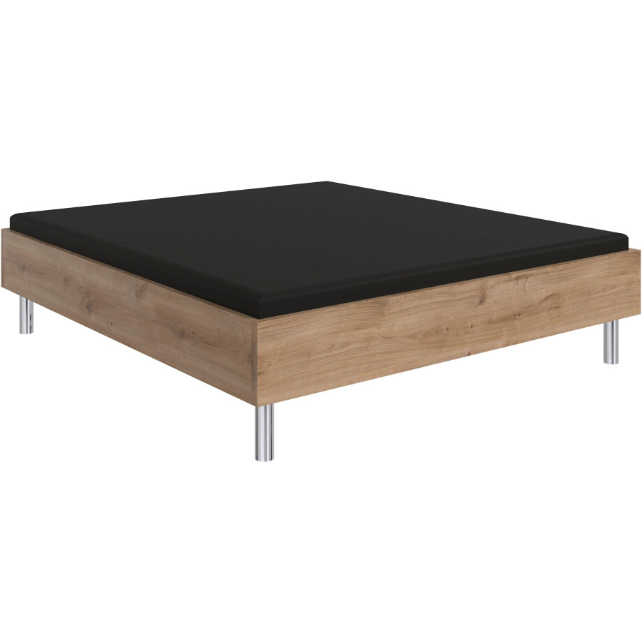 Wimex Bed Level by fresh to go Logeerbed zonder hoofdeinde, ideaal onder schuine daken of ramen, metalen voeten afbeelding 1