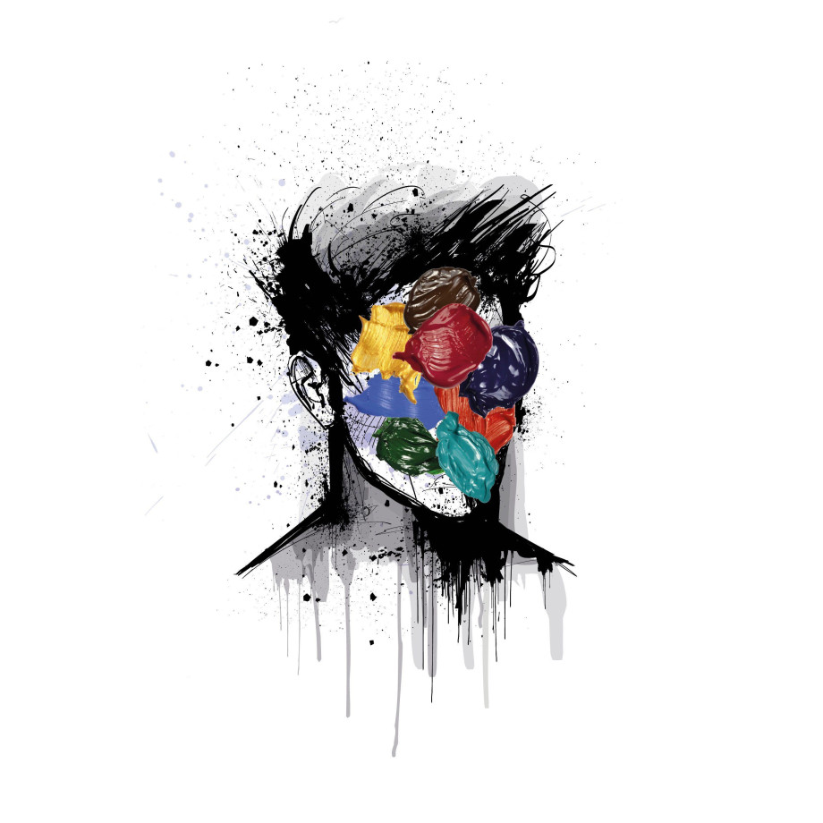 queence Artprint op linnen Hoofd Premium canvasstof, handgemaakt in Duitsland afbeelding 1