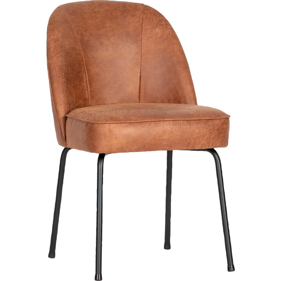 WOOOD Eetkamerstoel Stockholm Gestoffeerde stoel, 4-poots metalen frame, breedte 50 cm (set, 2 stuks) afbeelding 1