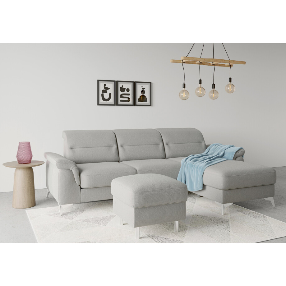 sit&more Hocker met bergruimte Sinatra Zitoppervlak is afneembaar, chroomkleurige, metalen poten afbeelding 
