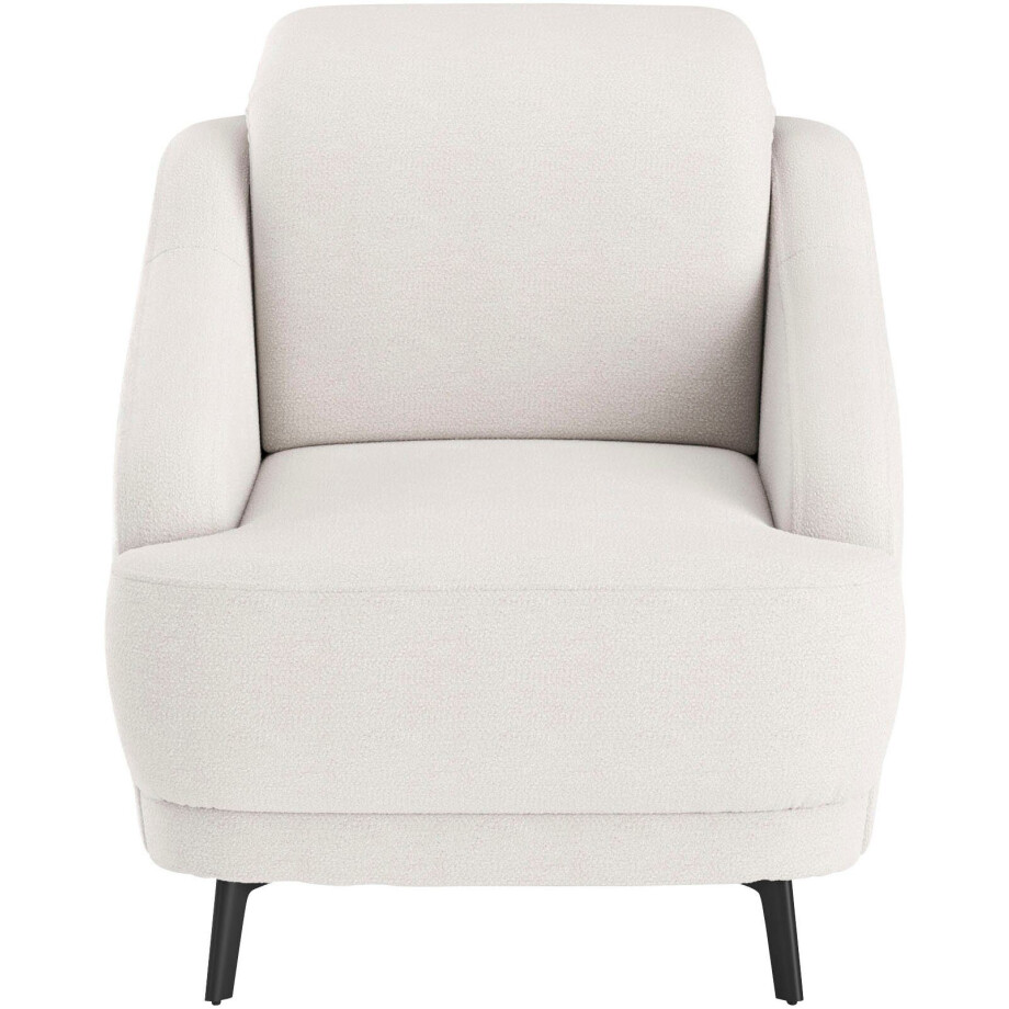sit&more Fauteuil Blues met metalen poten, matzwart (1 stuk) afbeelding 1