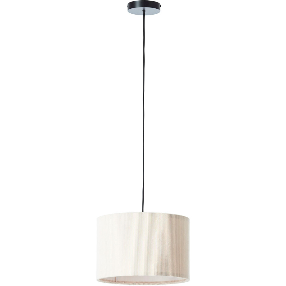 LeGer Home by Lena Gercke Hanglamp Kathleen Cordstof, hoogte 150 cm, Ø 35 cm, E27, inkortbaar, beige (1 stuk) afbeelding 1