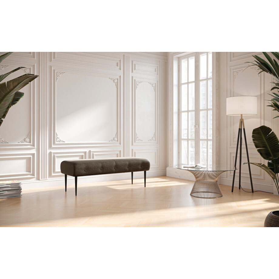 Places of Style 2-zitsbank Amber met capitonnage, in verschillende stofsoorten afbeelding 1