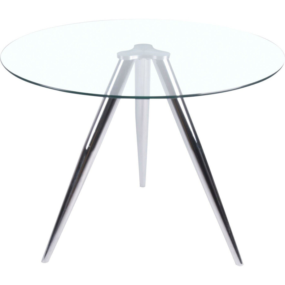 SalesFever Eettafel met modern frame van chroom afbeelding 1