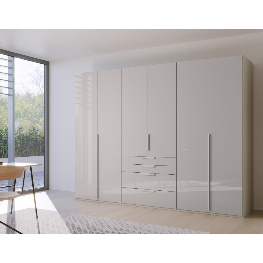 rauch Draaideurkast Purisma met glazen front, laden en vele accessoires, met soft-closetechniek afbeelding 1