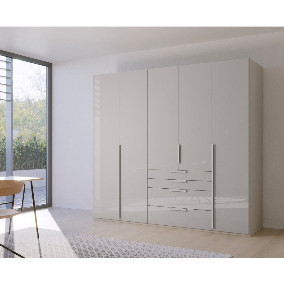 rauch Draaideurkast Purisma met glazen front, laden en vele accessoires, met soft-closetechniek afbeelding 1