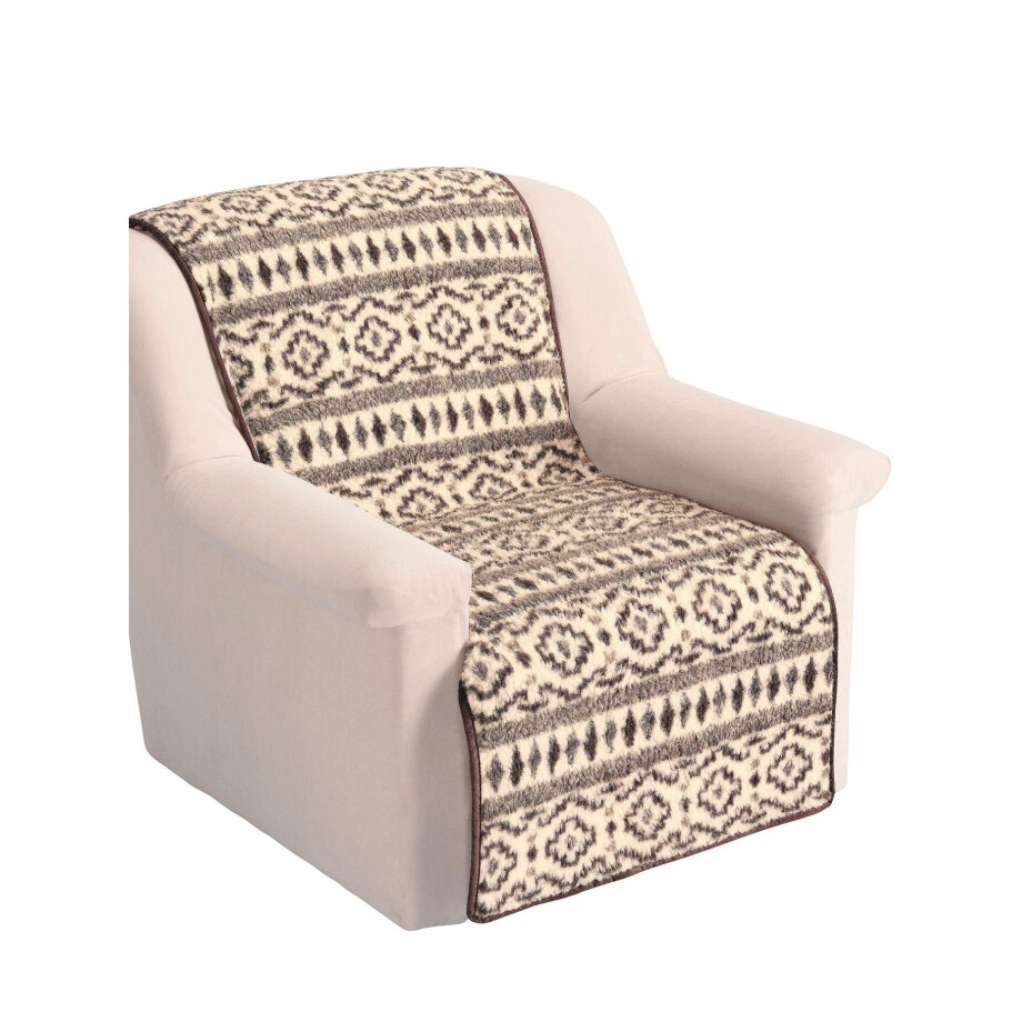 Fauteuilfoulard van zuiver schaapsscheerwol afbeelding 1