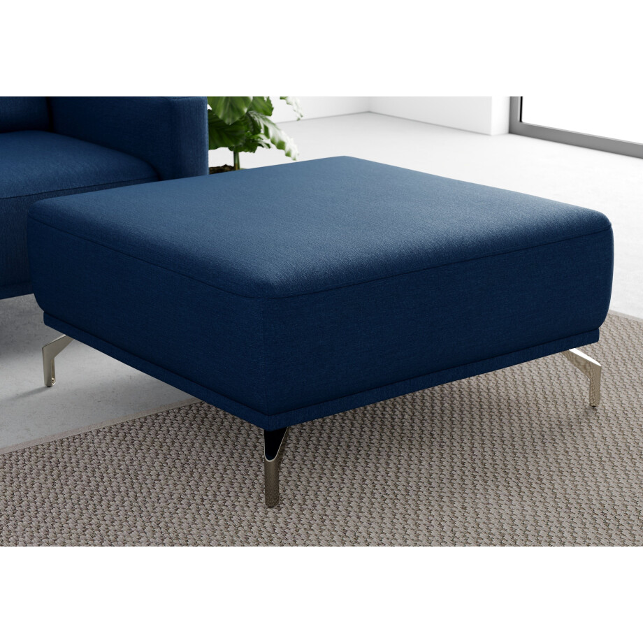sit&more Hocker Bailando met binnenvering en gesatineerde nikkel poten afbeelding 1