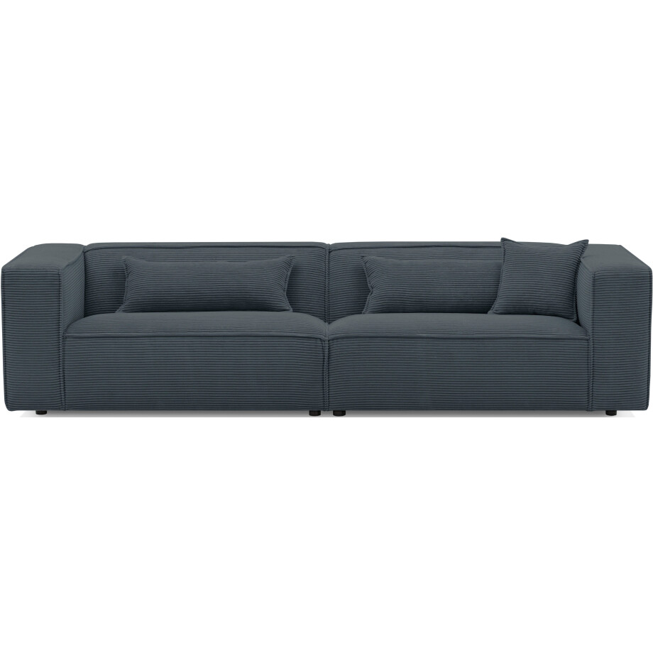 LeGer Home by Lena Gercke 3-zitsbank PIARA, bank met biesnaad, sofa in cord of linnenlook afbeelding 1