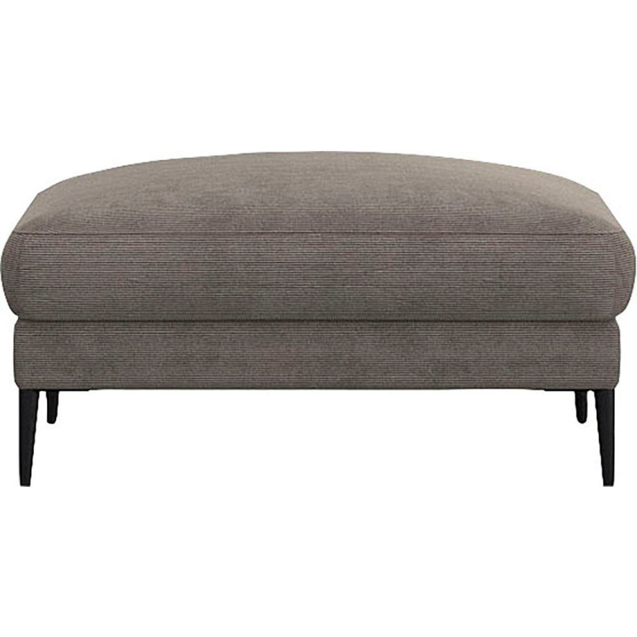FLEXLUX Poef Belle gestoffeerde hocker, zithocker Scandinavisch design, in een sublieme verwerking afbeelding 1