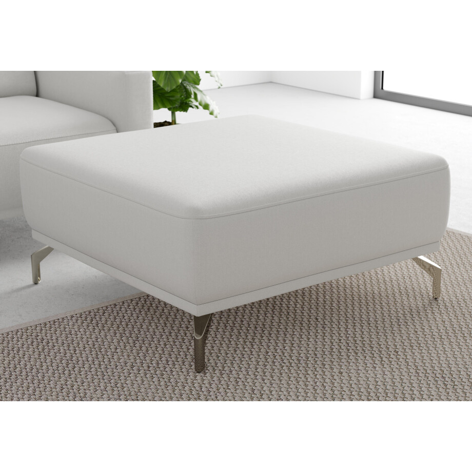 sit&more Hocker Bailando met binnenvering en gesatineerde nikkel poten afbeelding 1