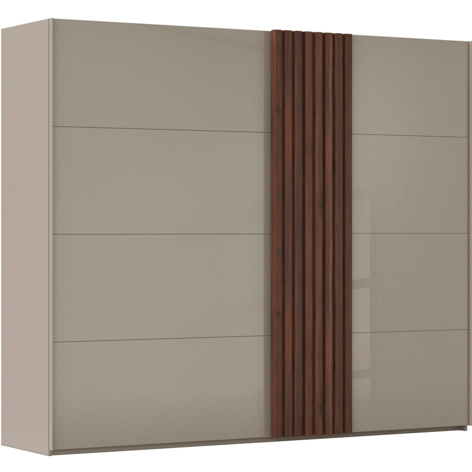 rauch Schuifdeurkast Kledingkast kast garderobe linnenkast TEGIO met hoogwaardige houtdecoratie en glazen front made in germany afbeelding 1