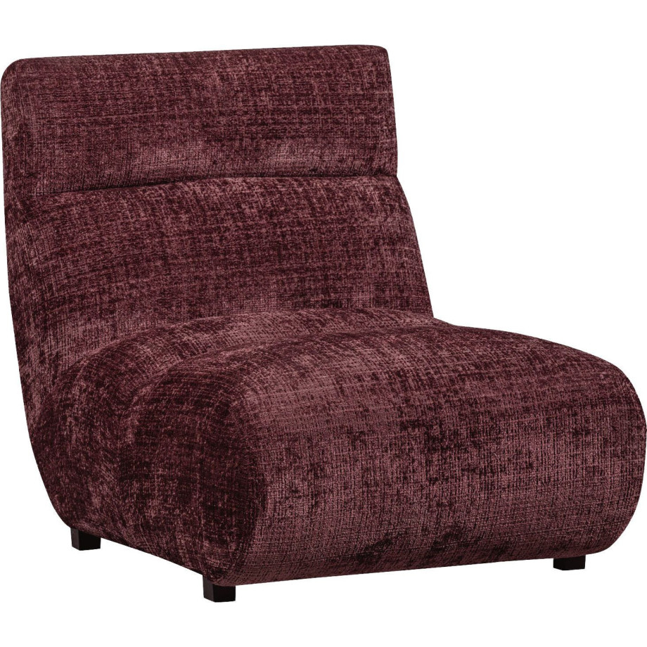 WOOOD Fauteuil Observe vrijstaand, grof geweven chenille-stof, h 82 cm x b 75 cm afbeelding 1